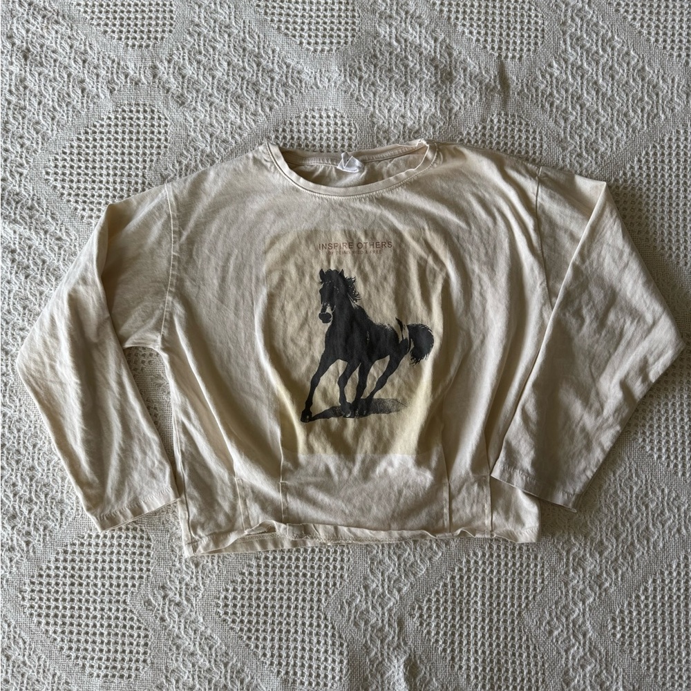Zara Girls Horse Tee 9 Years